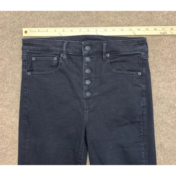 American Eagle Jeans Womens 6 Flare High Rise Button Fly Next Stretch Denim - Picture 4 of 11